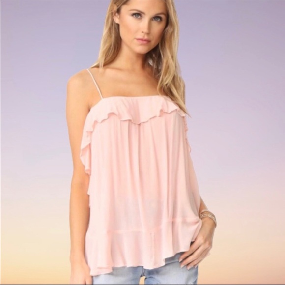 Free people petal cascade ruffle babydoll cami - Picture 2 of 4